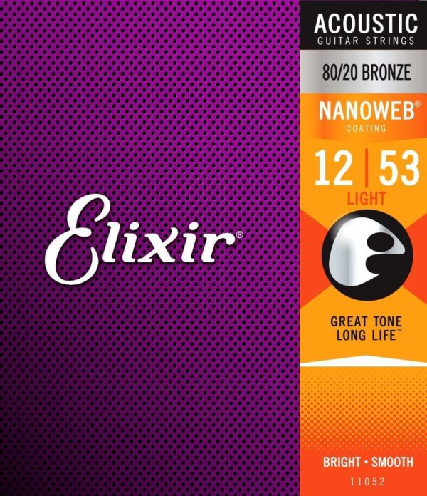 ELIXIR Acoustic 80/20 Bronze Nanoweb Extra Light 10/47