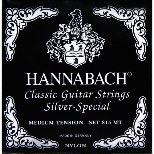 HANNABACH 815 schwarz, Klassikgitarrensaiten, Medium Tension