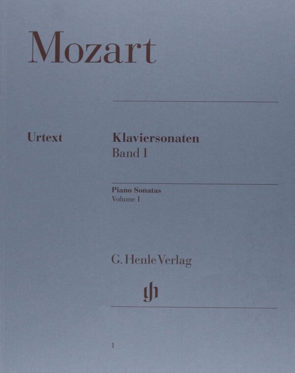 KLAVIERSONATEN Wolfgang Amadeus Mozart Band 1 Urtext (G.Henle)