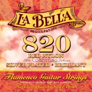 LA BELLA 820 Flamenco, Red Nylon