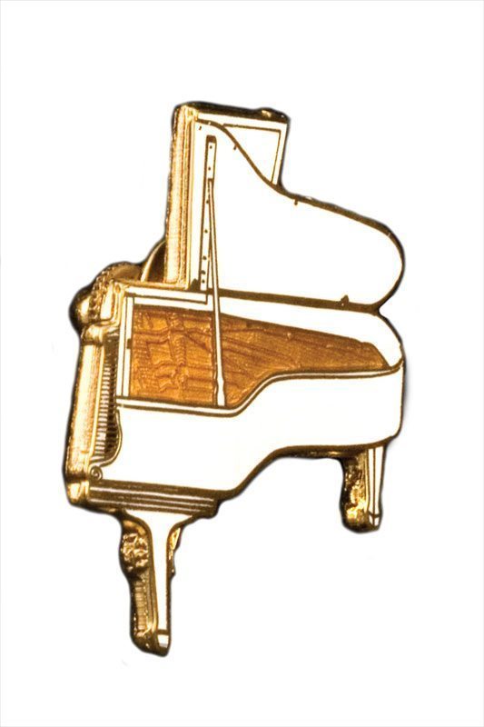 HARMONY Grand Piano Gold-White Pin